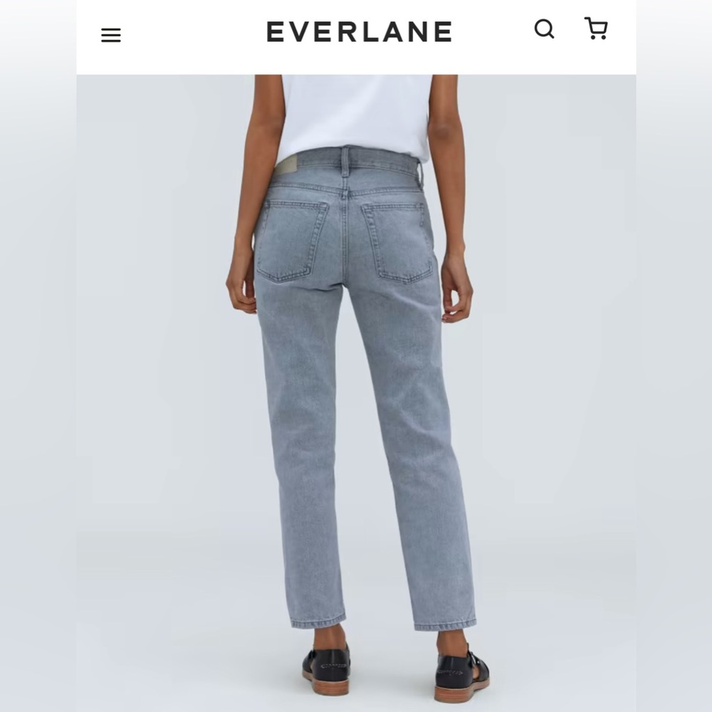 Everlane Rigid Slouch Jean in vintage gray